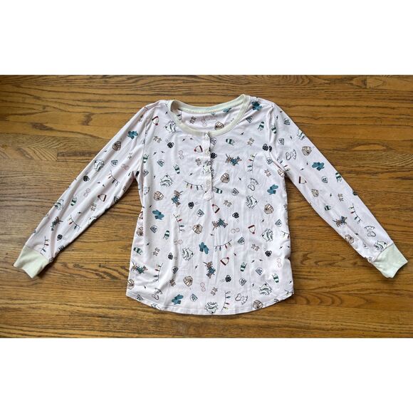 Kate Spade New York Pink Christmas Top and Pants Pajama Set  Women's Size Medium - Picture 4 of 16